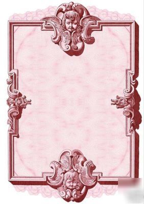 Hand-worked ready-made forms with engravings