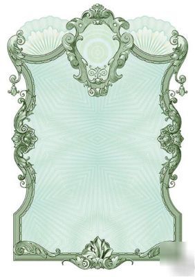 Hand-worked ready-made forms with engravings