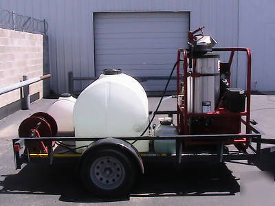 Hotsy hot water pressure WASHER1260SSG trailer 3000 psi