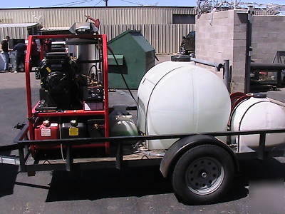 Hotsy hot water pressure WASHER1260SSG trailer 3000 psi