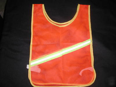 New child's reflective safety vest size 6 to 12 years