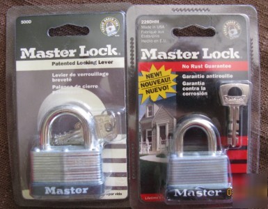 New master lock (set of 2) 1 1/2