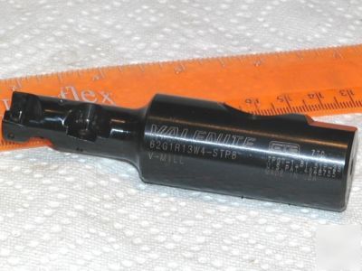 New valenite indexable 5/8 end mill w/4 free inserts 