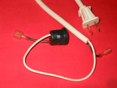 New white sjt 18/2 electrical 120V power cord 30' qty-5 