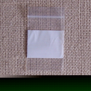 Reclosable 3X2 inch plastic zippy bags, 100 count, whit