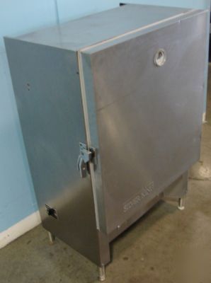 Silver king two head refrigerated milk dispenser w/legs