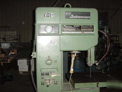 Vertical saw - johnson - w/blade cutter & welder - nice