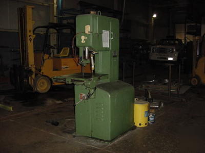 Vertical saw - johnson - w/blade cutter & welder - nice