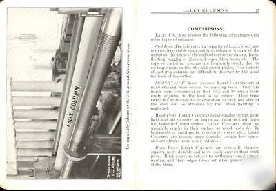 1926 handbook of lally conrete filled steel columns 