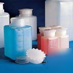 250ML leakproof square graduated plastic bottle lab PK5