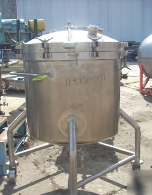 500 liter sanitary stainless steel tank 30 psi internal