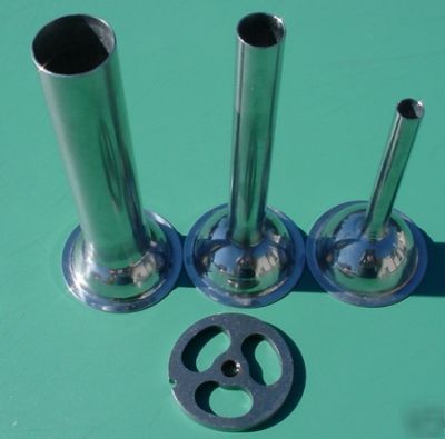 #8 electric-manual meat grinder stuffing tubes-plate