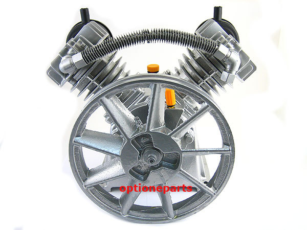 Air compressor pump for 5 hp motor twin cylinder system