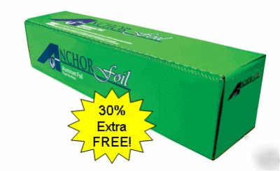 Aluminum foil roll, 12 inch x 500 ft, bonus roll-650 ft