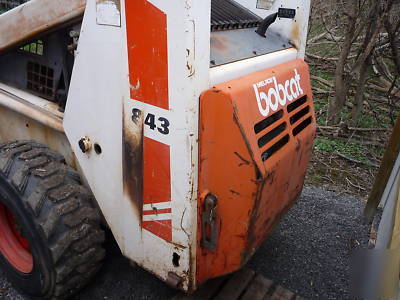 Bobcat 843 skid loader skidsteer, must see, low 