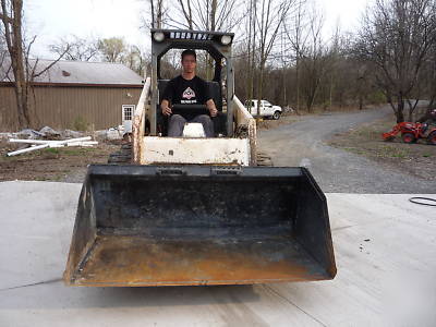 Bobcat 843 skid loader skidsteer, must see, low 