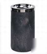 DuramoldÂ® black smoking urn with chrome ashtray top