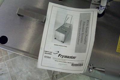 Frymaster filtration system save $$ use grease % longer