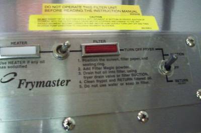 Frymaster filtration system save $$ use grease % longer