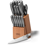 Ginsu, 04816 16PC stainless bamboo set