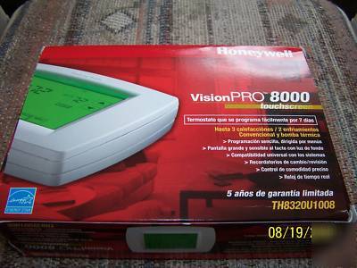 Honeywell visionpro 8000 touchscreenprog thermostat 