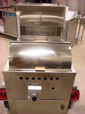 Hot dog concession trailer stainless steel 