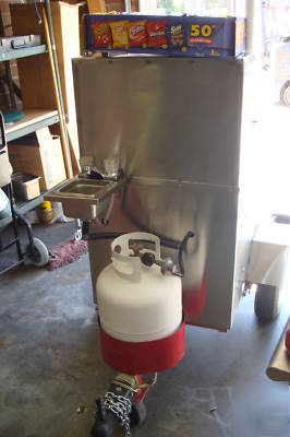 Hot dog concession trailer stainless steel 