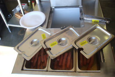 Hot dog concession trailer stainless steel 