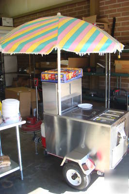 Hot dog concession trailer stainless steel 