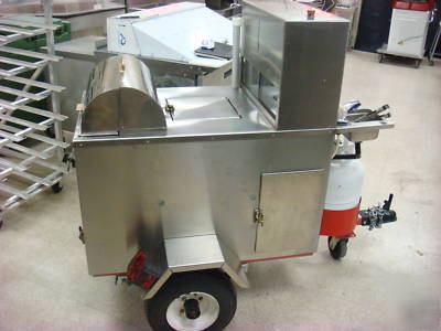 Hot dog concession trailer stainless steel 