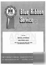 International 2424 2444 3444 steering front axle manual