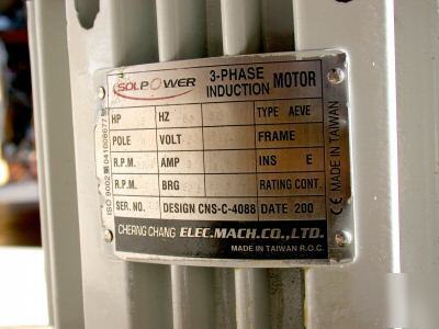 New brand step pulley milling head 3HP motor assembly
