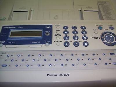 Panasonic panafax dx-800 fax/copy machine - used