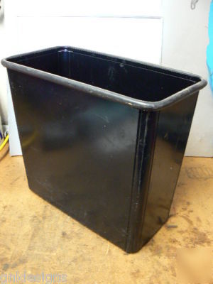 Steelcase heavy duty waste paper basket trash can nice 