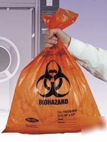 Tufpak autoclavable biohazard bags, 2.0 mil 14220-052
