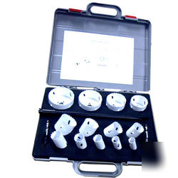 18 pc bi-metal hole saw kit 3/4
