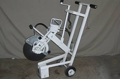 3 hydraulic portable tools, saw, breaker, compressor