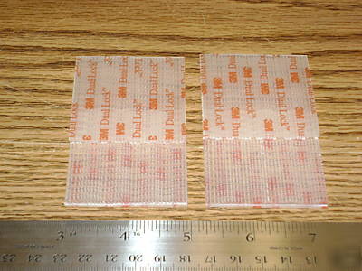 3M clear vhb dual lock 2-inch squares - 4 pieces