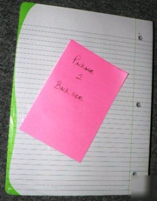 600 sheets color-coded filler paper & quad/graph paper