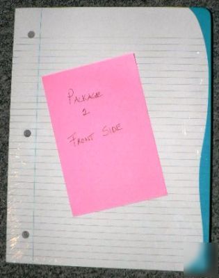 600 sheets color-coded filler paper & quad/graph paper