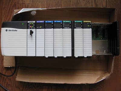 Ab controllogix 1756-L55M14 rack loaded w/io, very nice