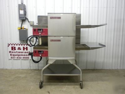 Blodgett MT1820 e double stack conveyor pizza oven