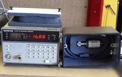 Boonton 4200 rf microwattmeter w/sensor - nist cert