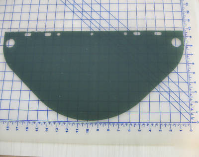 Dark green faceshield visor jackson airgas fibre metal