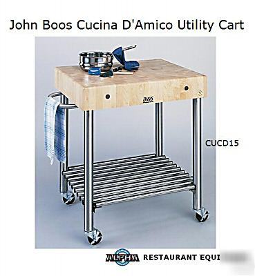 John boos cucina d'amico utility cart #CUCD15 â€“ 