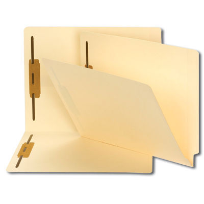 Smead folders w/straight tabs,fasteners,2BET2-150L-1&3