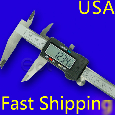 In box 8-inch digital stainless calipers with large lcd