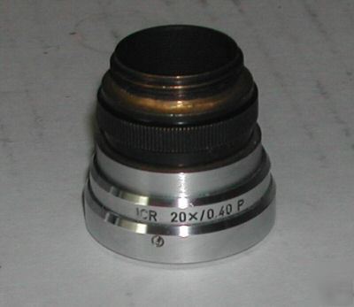 Leitz wetzlar icr 20X / 0.40 p objective lens prism