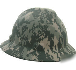 New msa full brim hardhat acu camouflage hard hat
