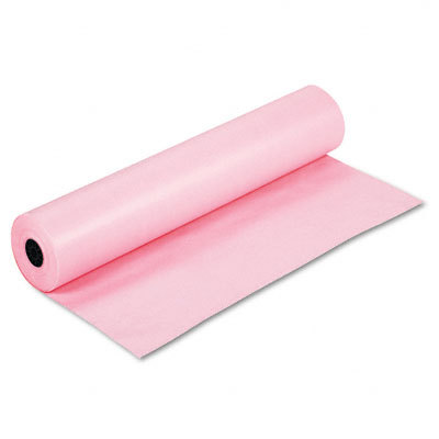 Rainbow colored kraft paper smooth duo-finish pink roll